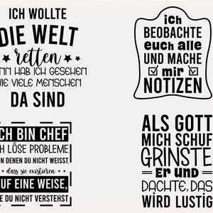 German Sayings SVG Bundle, Funny T-Shirt Designs (Digital Files) image 5