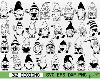 Christmas Gnome SVG, Funny Gnomes Plotter File (Digital Download)