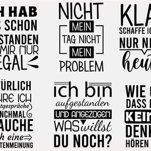 German Sayings SVG Bundle, Funny T-Shirt Designs (Digital Files) image 2