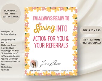 Spring By Tag | Spring Into Action | Realtor Tags for Client Gifts | Real Estate Marketing