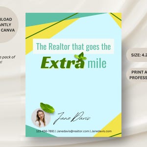 Open House Marketing or Pop By Tag | The Realtor that goes the EXTRA mile | Realtor Tags for Client Gifts | Real Estate Marketing