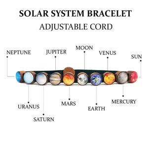 Solar System Bracelet, Handmade Space Jewelry, Unisex Planet Bracelet, Astronomy Gift, Galaxy Themed Wristband, Universe Inspired Jewelry