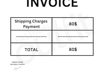 Shipping Charges - Custom Payment
