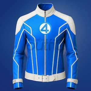 Les Quatre Fantastiques : veste en cuir faite main inspirée des premiers pas | Style rétro des années 60 | Reed Richards | Monsieur fantastique
