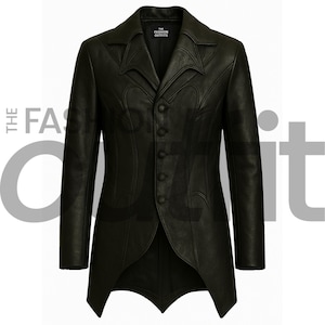 Papa V Cosplay Coat: Handmade Sheep Leather Ghost Band Jacket