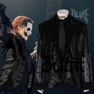 Papa Emeritus Cosplay Blazer: Ghost Band Rite Concert Outfit
