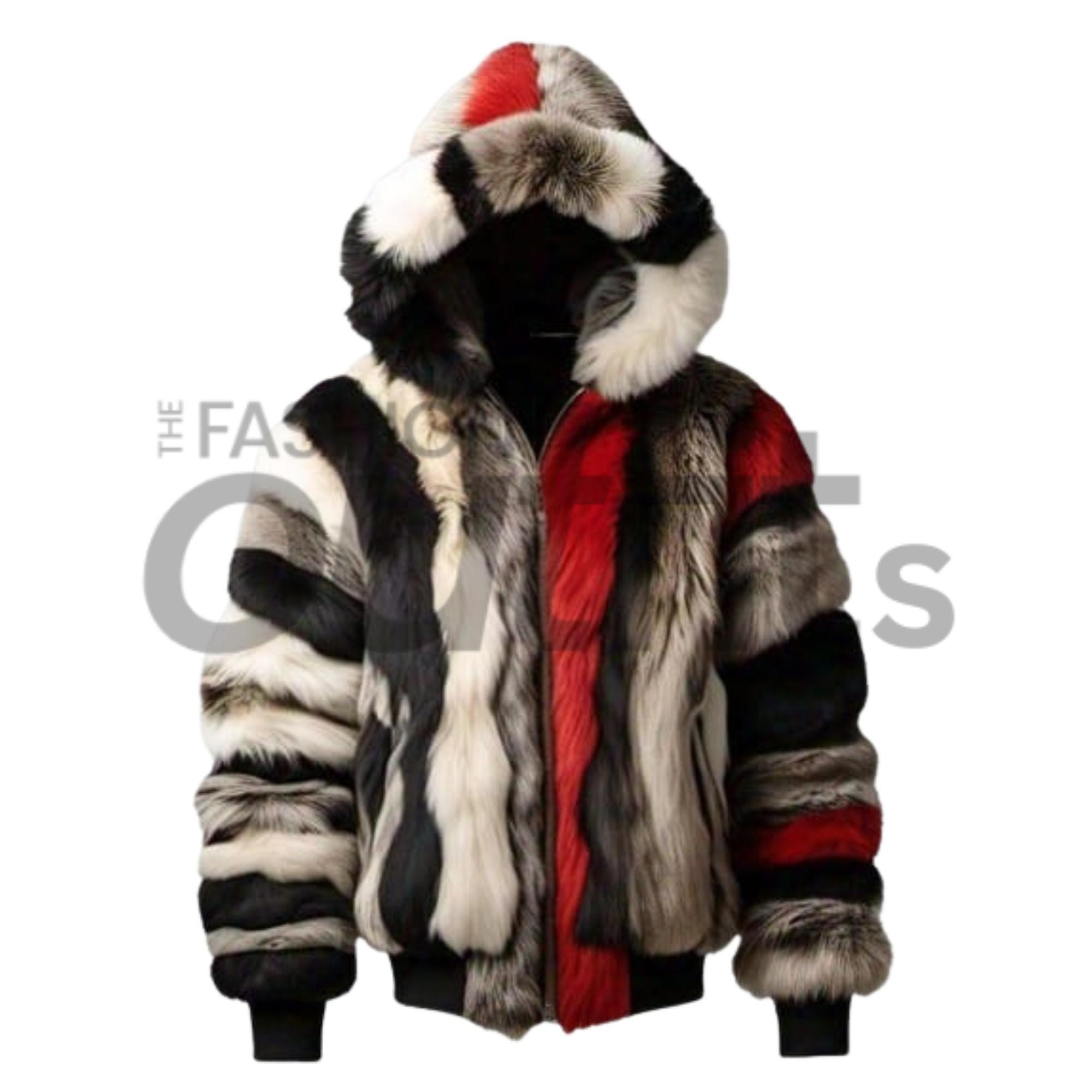 Felljacke aus kunstfell