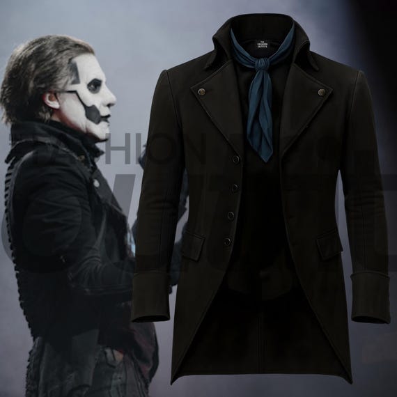 Papa Emeritus V Leather Jacket: Ghost Band Cosplay Costume