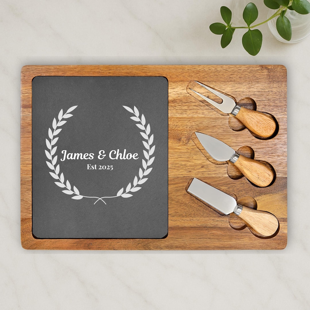 Personalized Charcuterie Board - Wedding Gift for Couple - Laurel ...