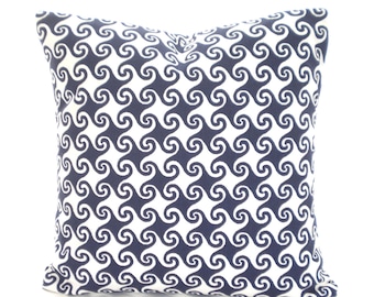 SALE Navy Blue Decorative Pillow Covers, Nautical Throw Pillow Cushions Vintage Indigo Navy Waikiki Euro Sham Couch Bed Sofa, Various Sizes