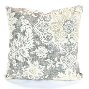 Gray Pillow Covers Light Gray Tan Cream Decorative Throw Pillow Cushions Toss Pillow Magnolia Home Neutral Couch Bed Sofa Various Sizes