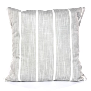FARMHOUSE Gray White Pillow Covers Stripe Cushions French Grey White Toss Pillow Couch Bed Sofa Pillow Case Couch Bed PillowsVarious Sizes
