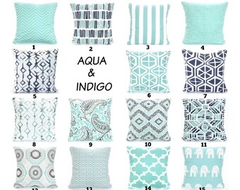 Pastel Aqua Pillow Etsy