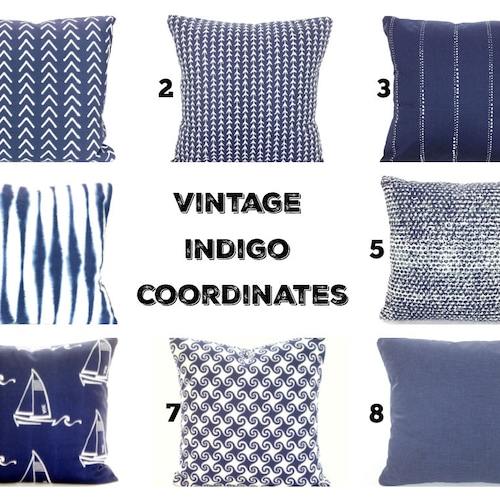 Indigo Navy White Pillow Covers Decorative Throw Pillows Indigo Navy White Pillow Covers, Navy Blue Throw Pillows For Sofa Beds