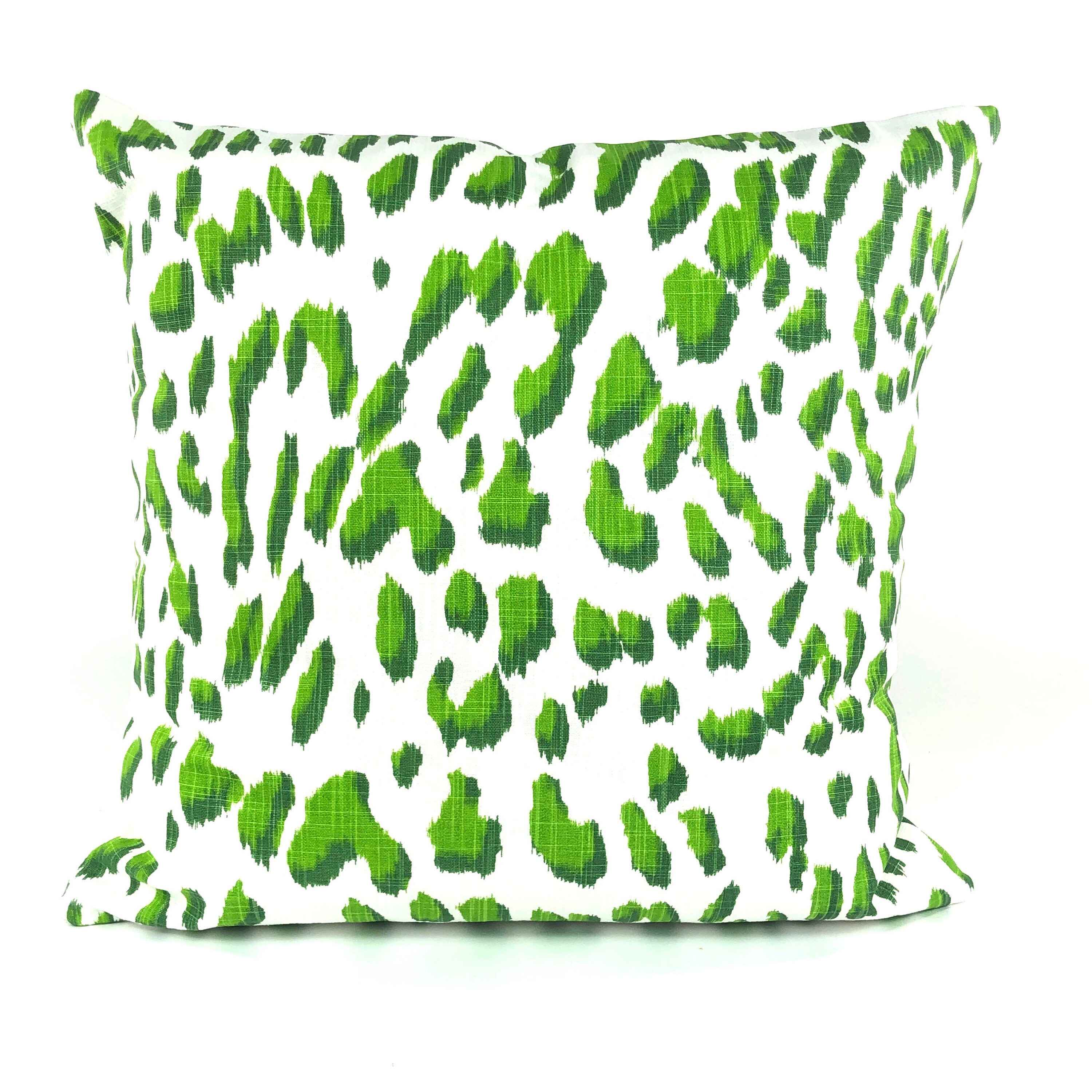 Green White Animal Print Pillow Covers Cushions Throw Pillows Etsy