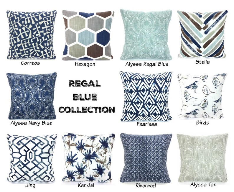 navy and gray pillows