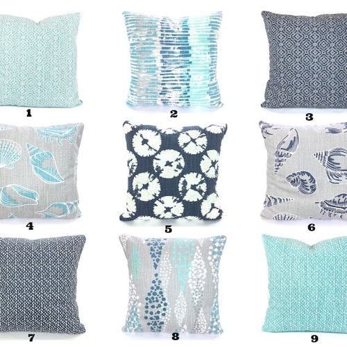 nautical toss pillows