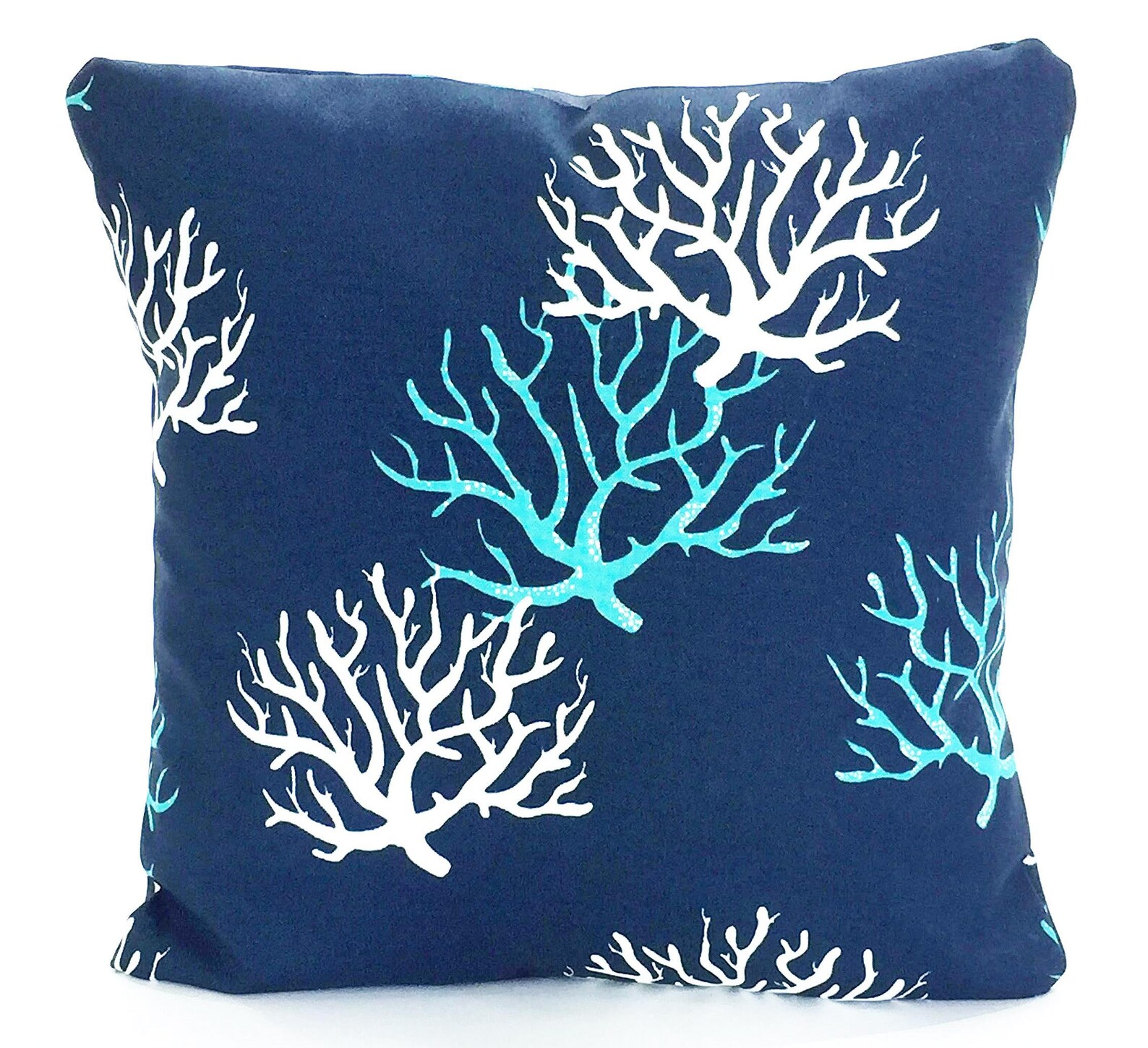 OUTDOOR Aqua Navy Pillow Covers Beach Decor Nautical Cushions Etsy