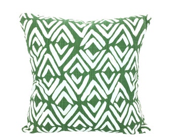 Green White Pillow Covers Decorative Pillows Cushion Covers Pine Green White Slub Canvas Fearless Couch Bed Sofa Pillows Various Sizes