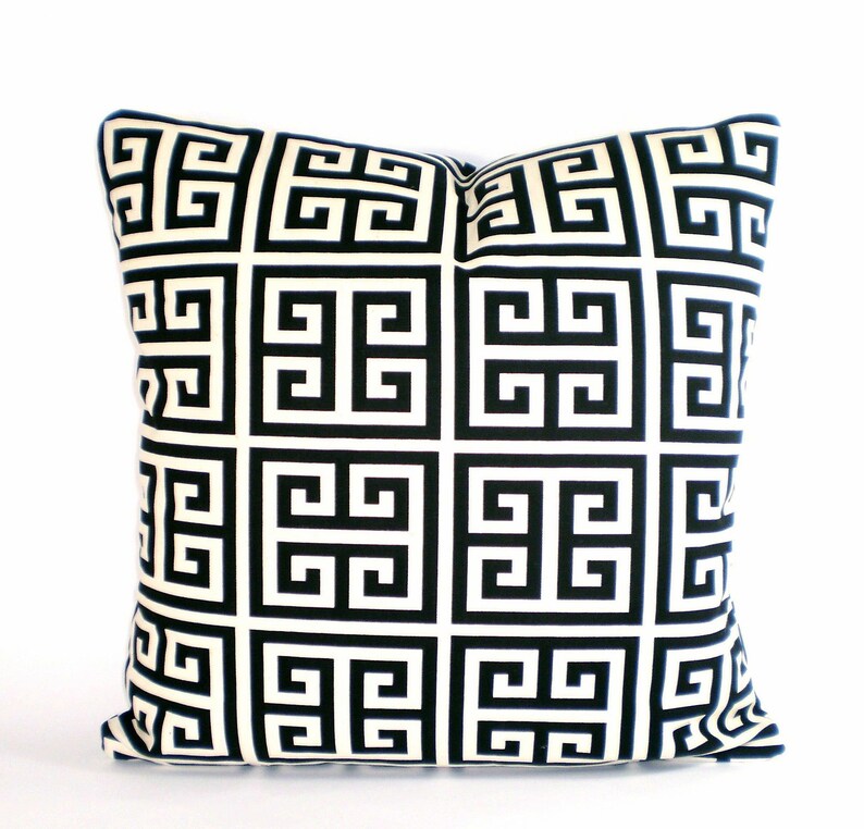 Black Cream Throw Pillow Covers Decorative Pillows Cushion Etsy