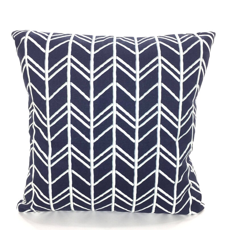 Pillow Covers Navy White Throw Pillows Cushion Cover Vintage Etsy