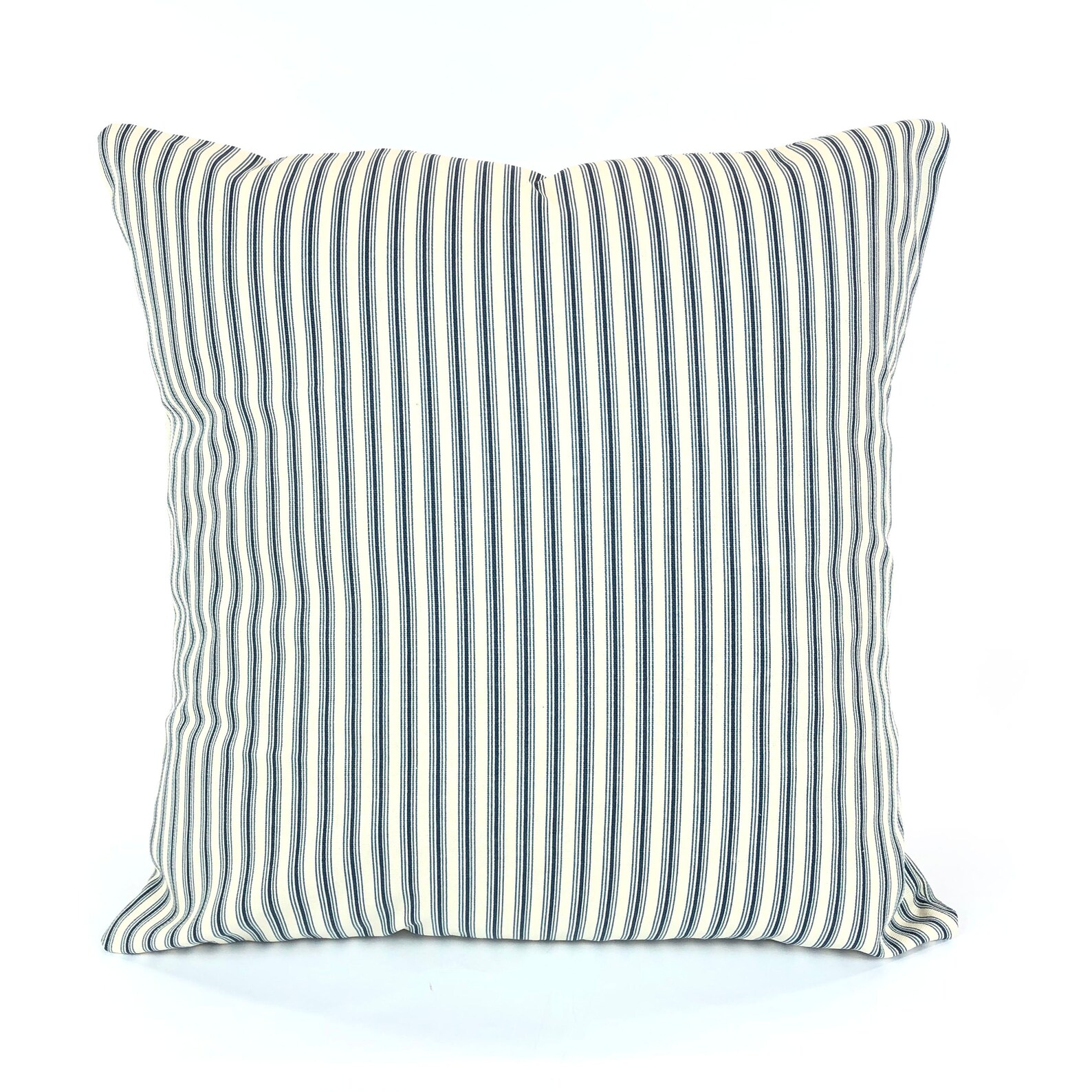 Navy Blue Stripe Pillow Covers Decorative Throw Pillows Etsy