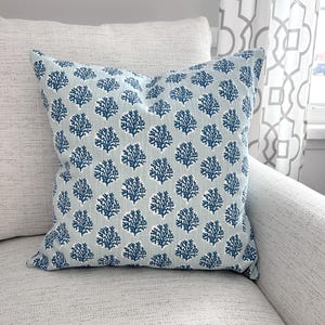 Aqua Teal White Coastal Pillow Covers Throw Pillow Aqua Coral Nautical Pastel Couch Bed Shams Spring Summer Decor Sofa Pillows Various Sizes