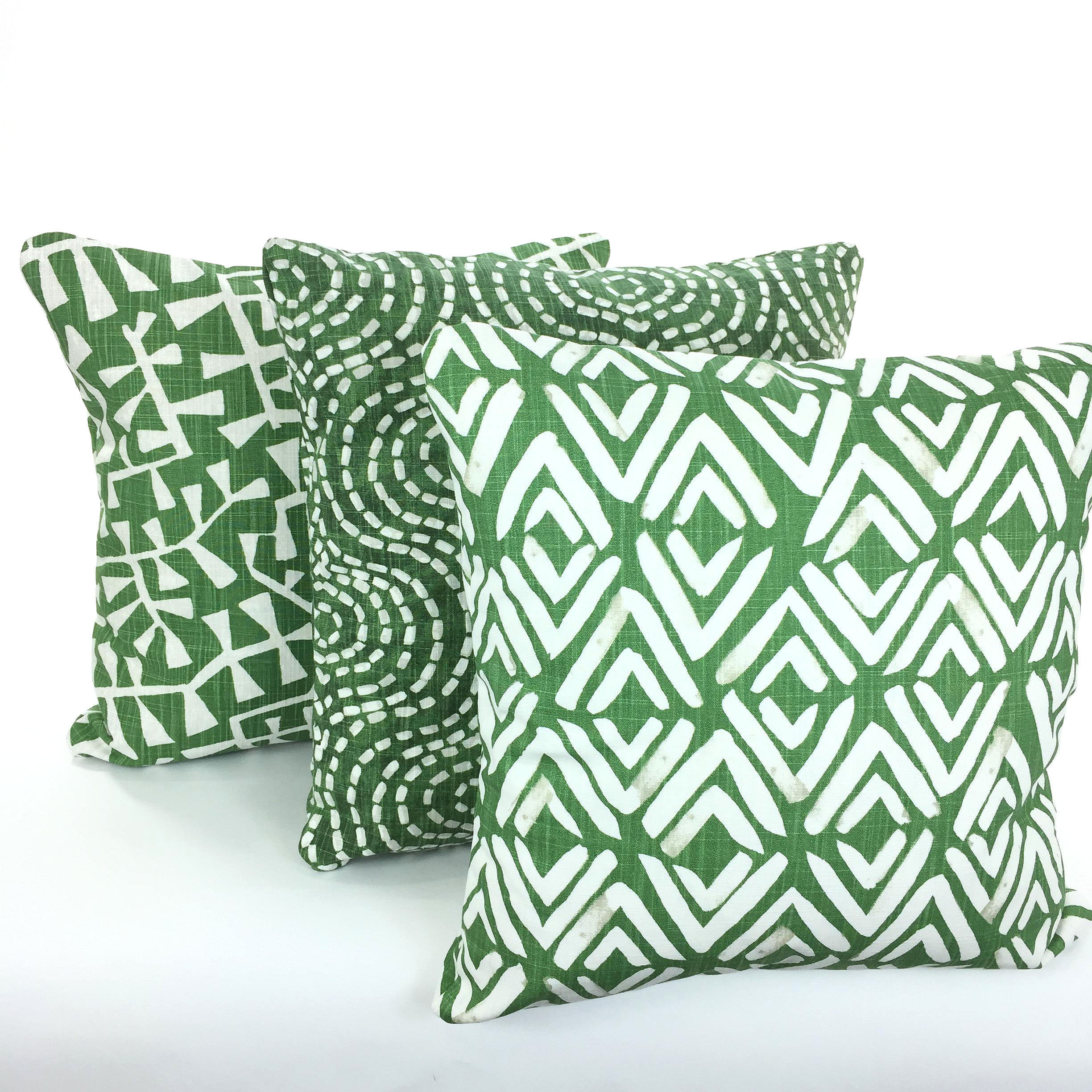 Green Throw Pillow Covers Decorative Pillows Cushions Pine Etsy