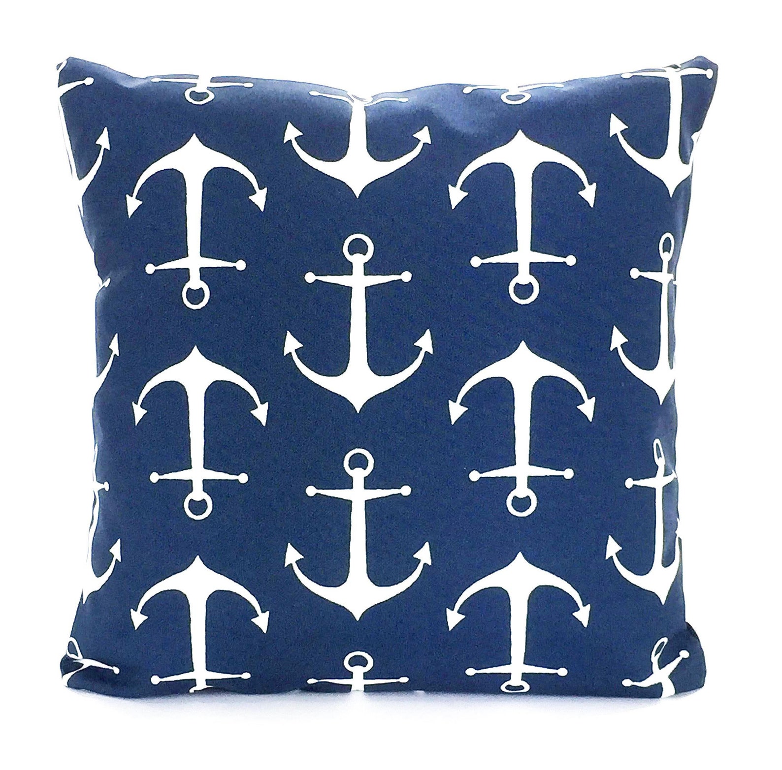 OUTDOOR Navy Pillow Covers Beach Decor Throw Pillows Nautical Etsy
