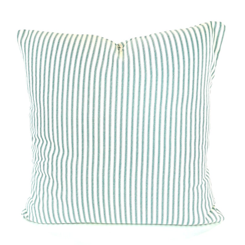 Ticking Stripe Pillow Covers Cushions Farmhouse Ticking Black Etsy