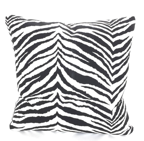 Black White Zebra Pillow Cover Decorative Throw Pillows Cushions Euro Sham Couch Bed Sofa One Or More All Sizes