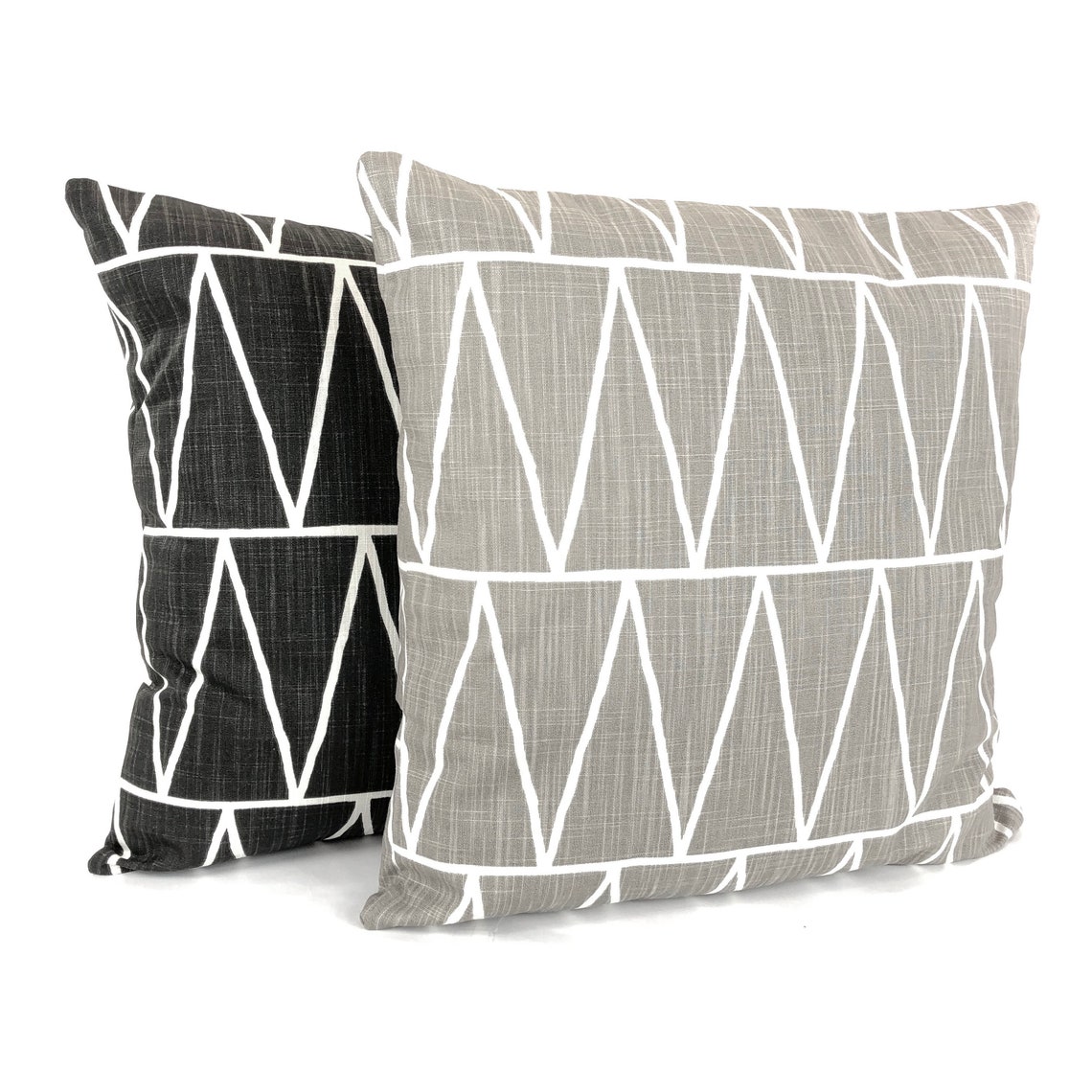 Black Taupe Throw Pillow Covers Decorative Pillows Cushion Ink Etsy