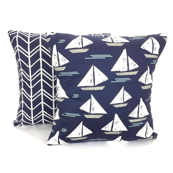 Home Kitchen Home Decor Navy Blue Pillow Covers Navy White Throw