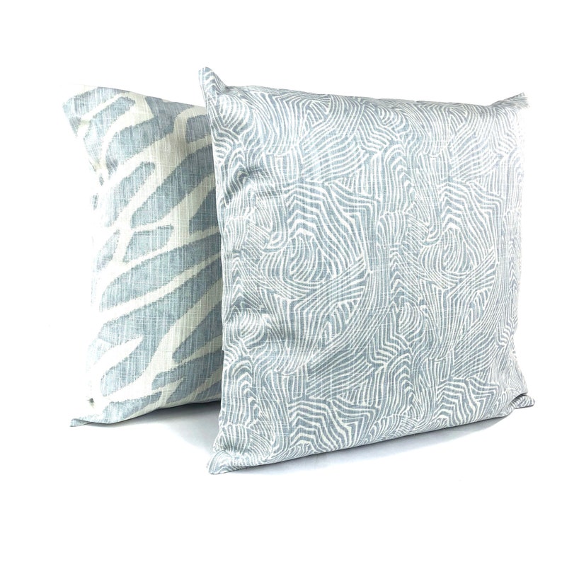 Blue White Pillow Covers Decorative Pillow Cushion Cover Soft Etsy