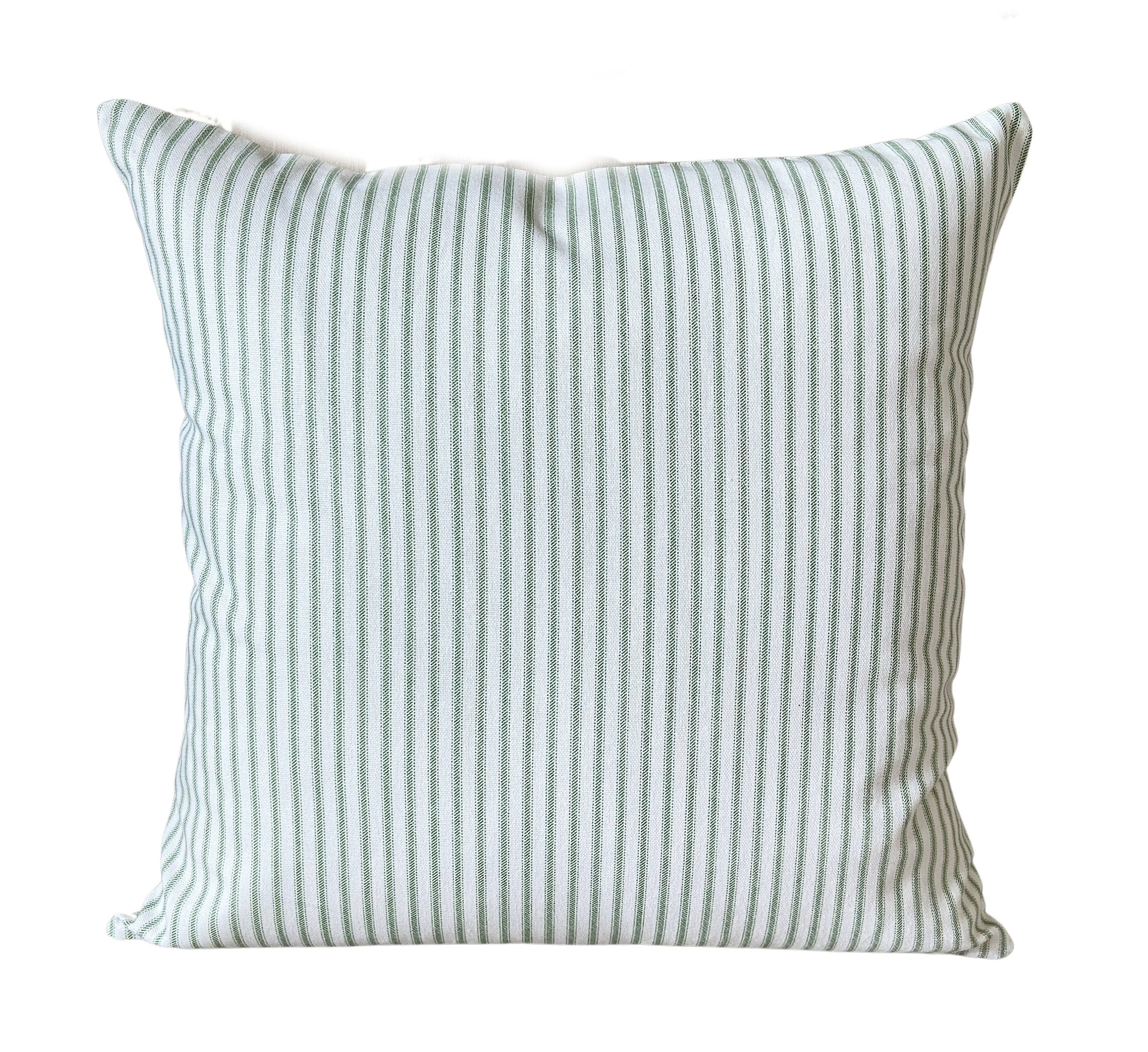 Black Ticking Stripe Throw Pillow Cover 18x18 – Southern Ticking Co.