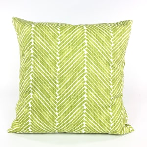 Green Pillow Covers Green Pillow Covers Decorative Throw Pillow Lime Green White Chartreuse Couch Bedroom Pillows Mix & Match Various Sizes image 3