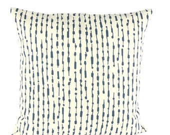 Blue Cream Pillow Covers Decorative Throw Pillows Cushion Blue Cream Toss Pillows Ridge Couch Bedroom Pillow Mix & Match Various Sizes