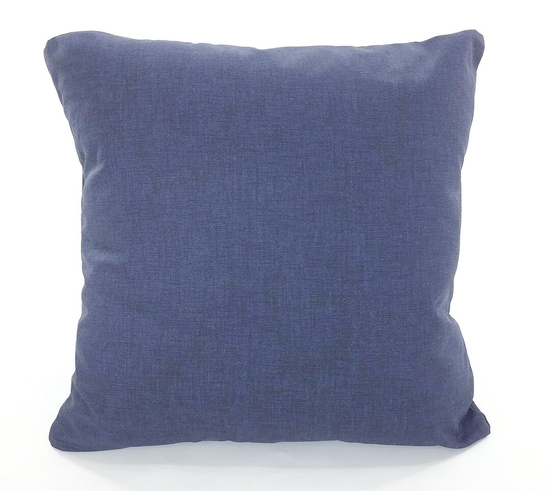 Solid Navy Blue Pillow Covers, Decorative Throw Pillows, Cushion Covers, Premier Navy Blue