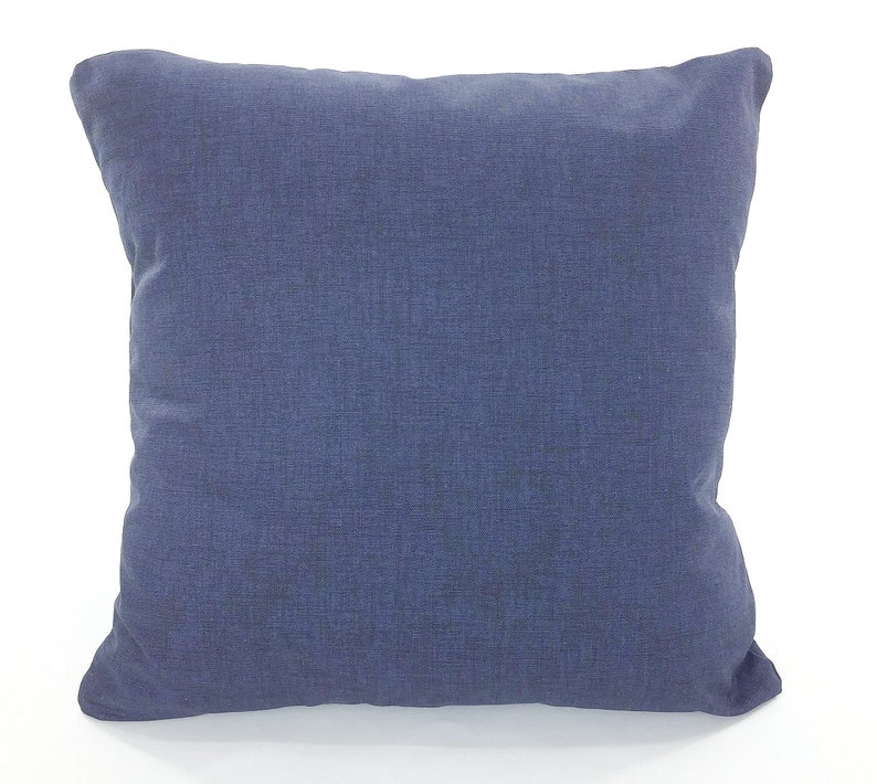 Solid Navy Blue Pillow Covers Decorative Throw Pillows Etsy