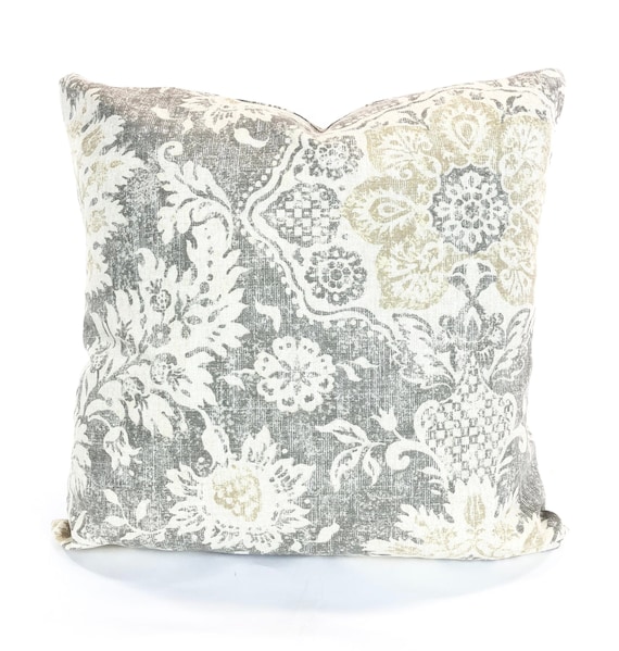 FARMHOUSE Pillow Covers Light Gray Tan Cream Decorative Throw | Etsy