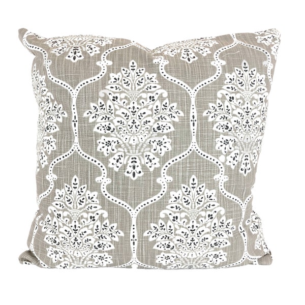 Taupe Throw Pillow Etsy