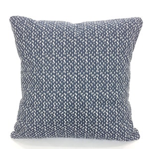 Pillow Covers Navy Blue White Decorative Pillows Cushions Faded Denim Navy Blue Riverbed Throw Pillows Couch Bed Nautical Various Sizes