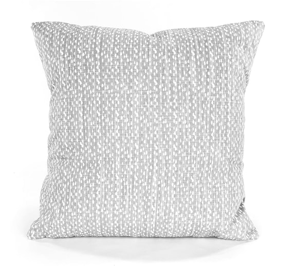FARMHOUSE Gray White Throw Pillow Covers Cushions French Grey