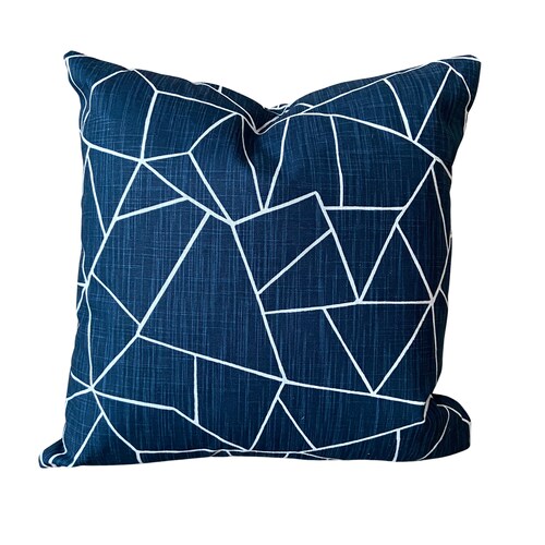 Pillow Covers Navy White Throw Pillows Cushion Cover Vintage Etsy