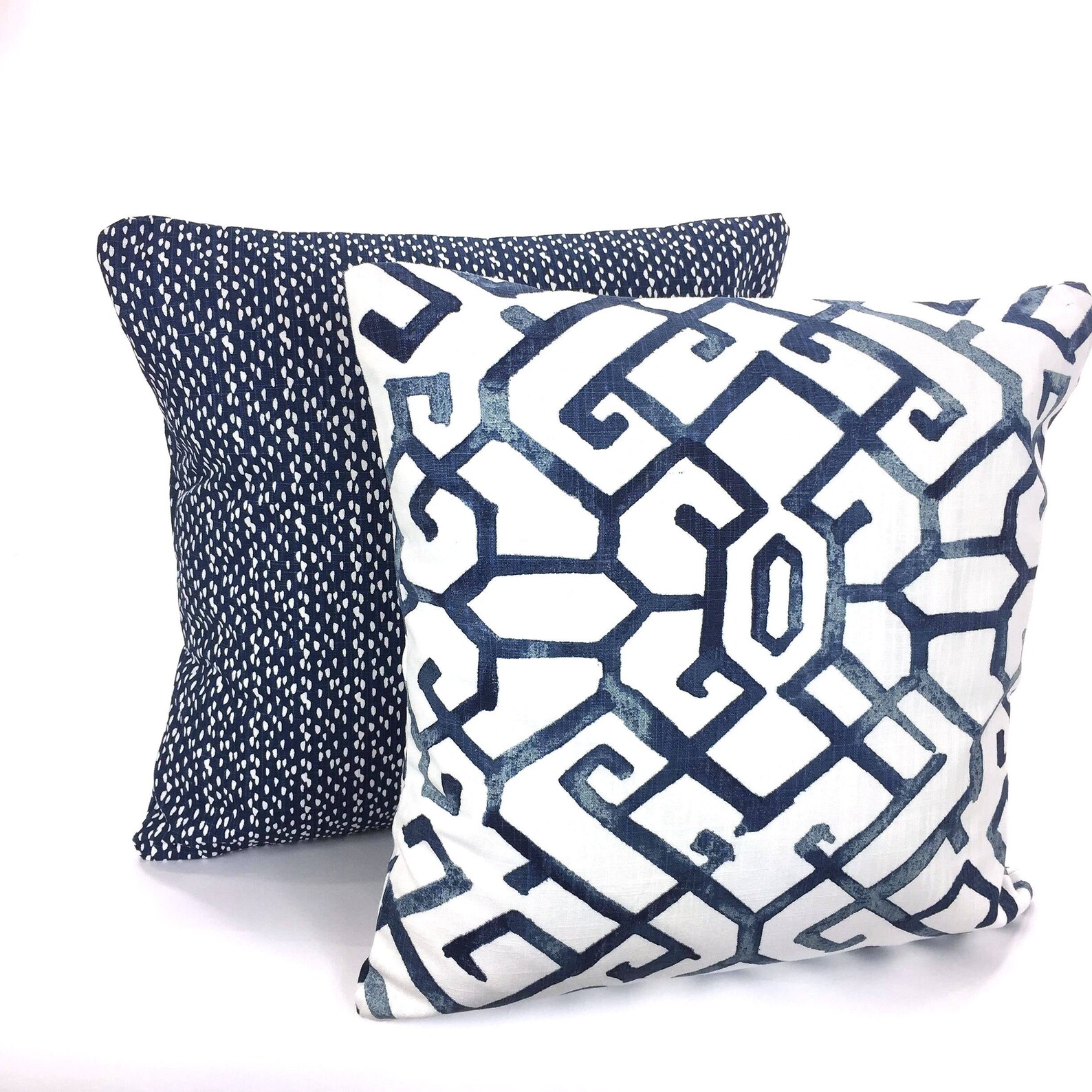 Pillow Covers Navy White Decorative Pillows Cushion Covers | Etsy