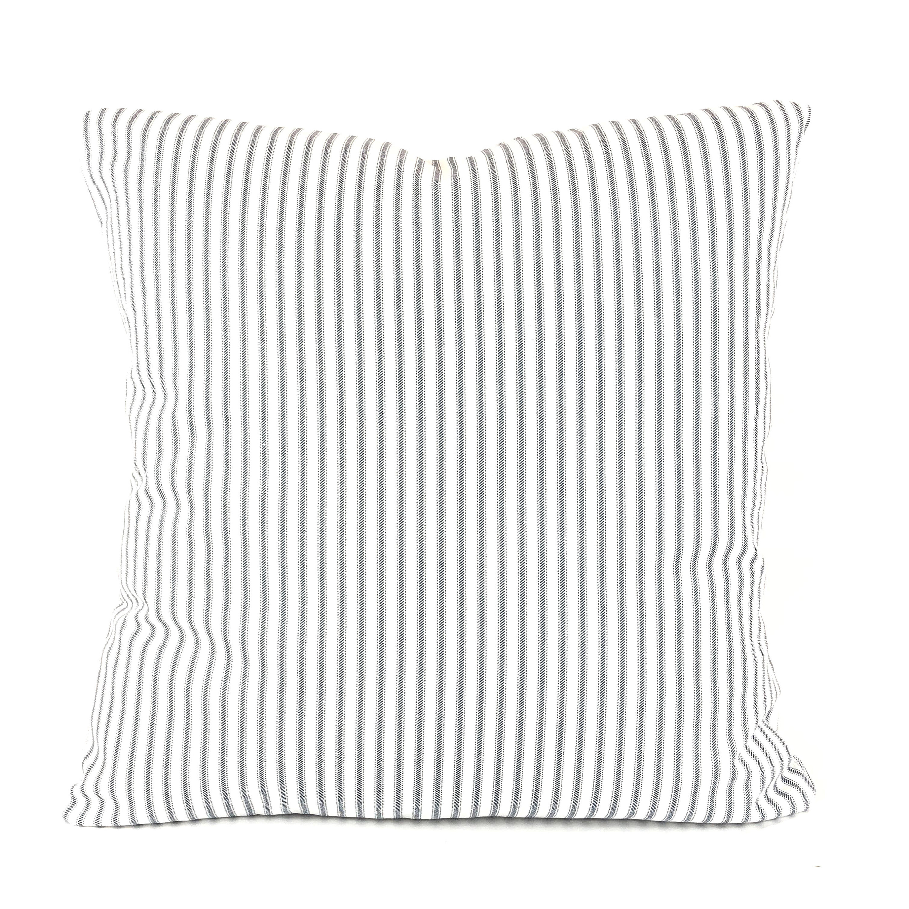 ticking stripe throw pillows