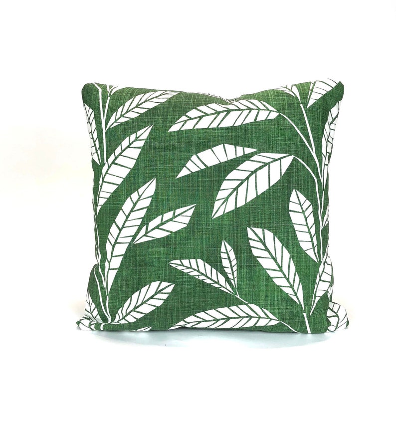 leaf green throw pillows