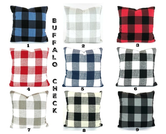 Buffalo check throw pillows hot sale