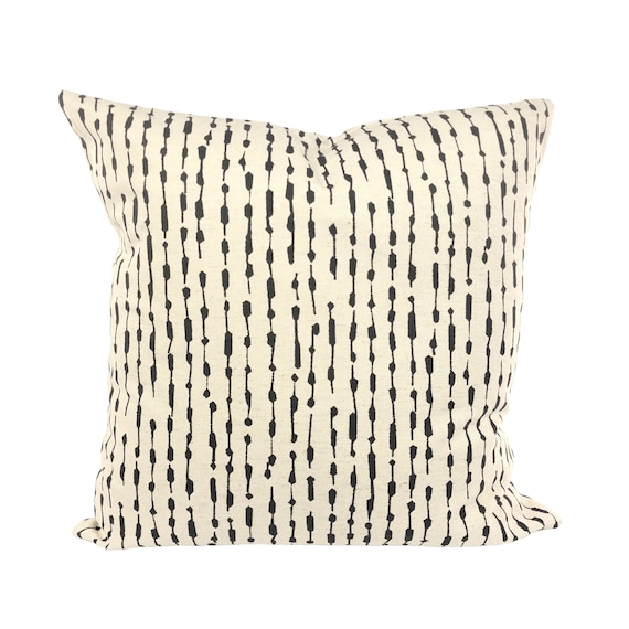 Black Cream Pillow Covers Decorative Throw Pillows Cushion Etsy