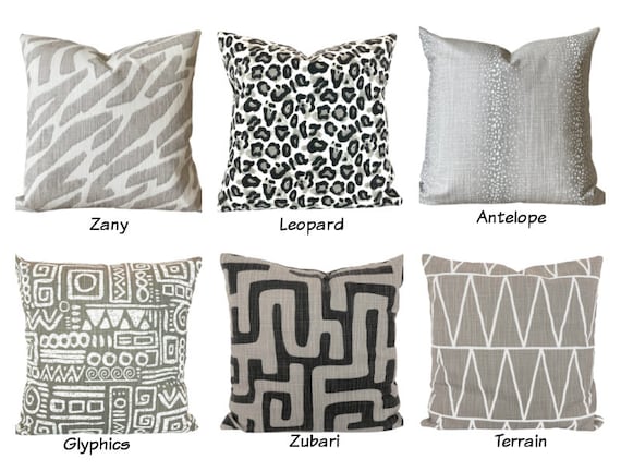 Pillow Covers Taupe off White Animal Print Throw Pillow Cover Cushions Taupe off White Pillow Case Contemporary Couch Bed Sofa Various Sizes Etsy Canada